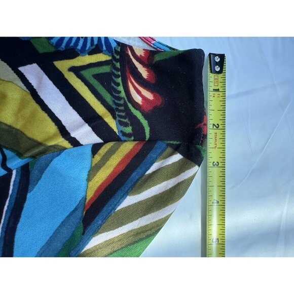 Desigual Rosita Dress M (14) Colorful Floral Stretch Faux Wrap Bodycon Mini - Picture 12 of 16